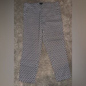Soho Apparel Black and White Geometric dress Pants